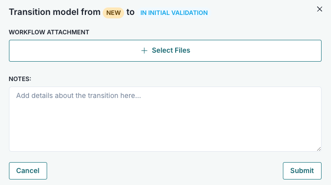 A screenshot showing a User Action step configuration with a request field of Workflow Attachment