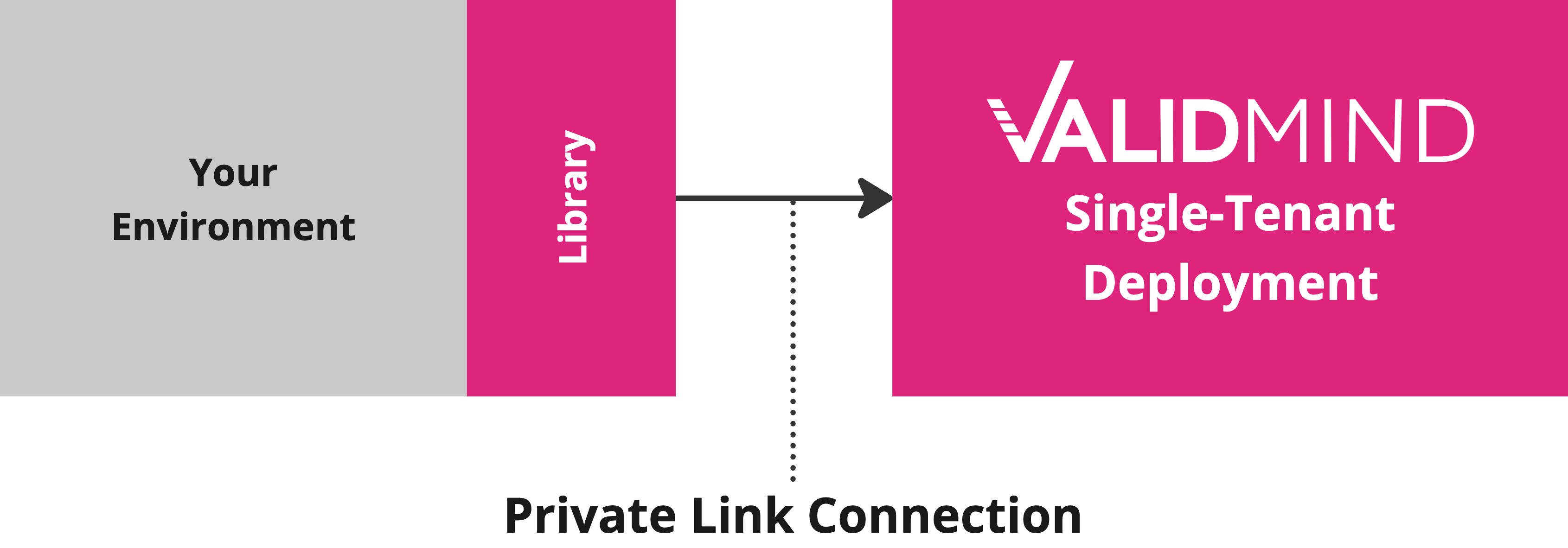 An image showing a Virtual Private ValidMind (single-tenant) cloud deployment