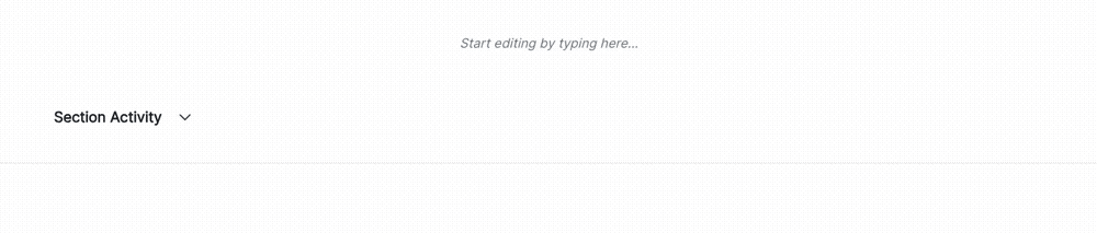 Screenshot showing the insert button for test-driven blocks