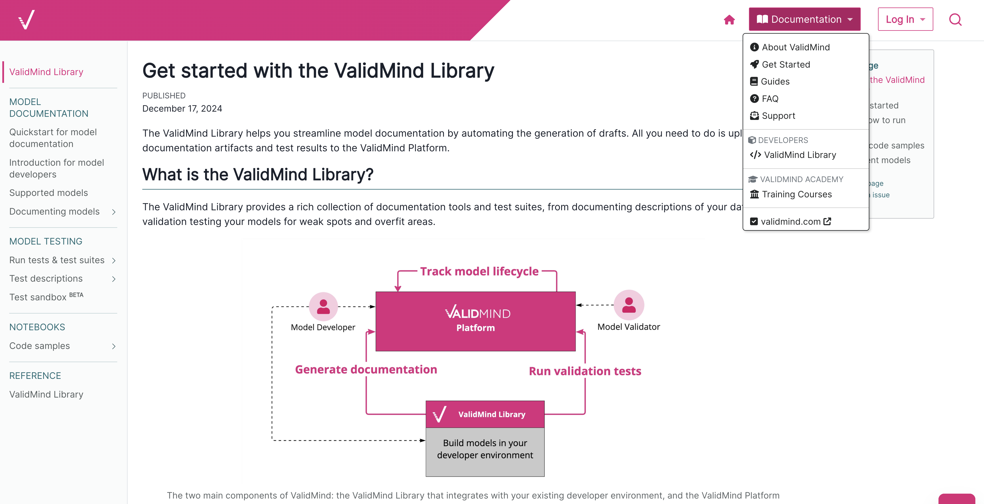 A screenshot of the new developers portal theme