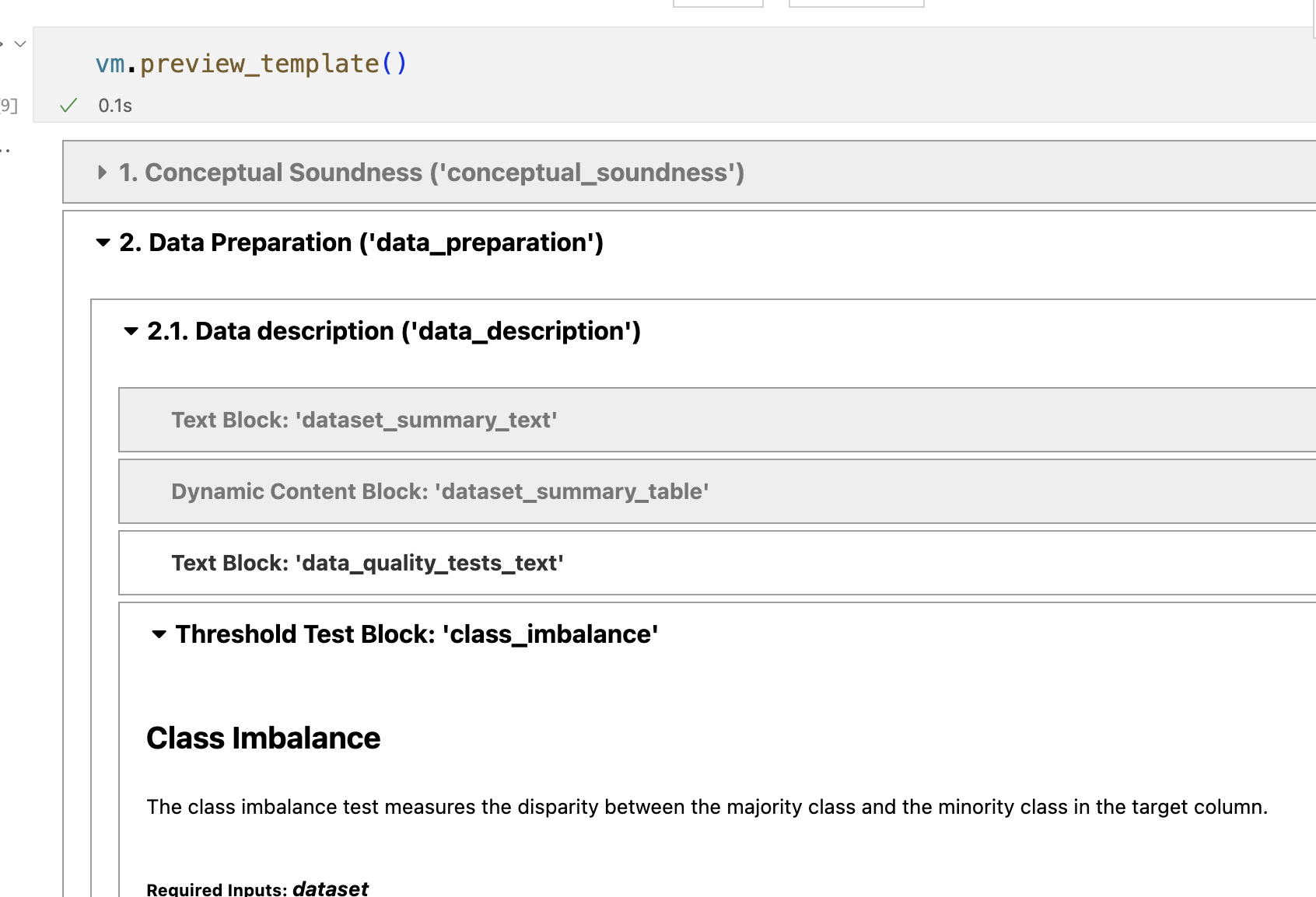 A screenshot showing examples for `preview_template()`